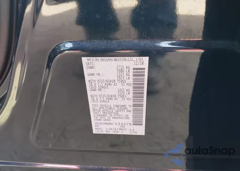 2019 Infiniti Qx60 Luxe z USA, uszkodzony, nr VIN 5N1DL0MN8KC533578